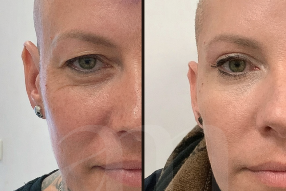 ooglidcorrectie Gent voor en na foto bovenooglid