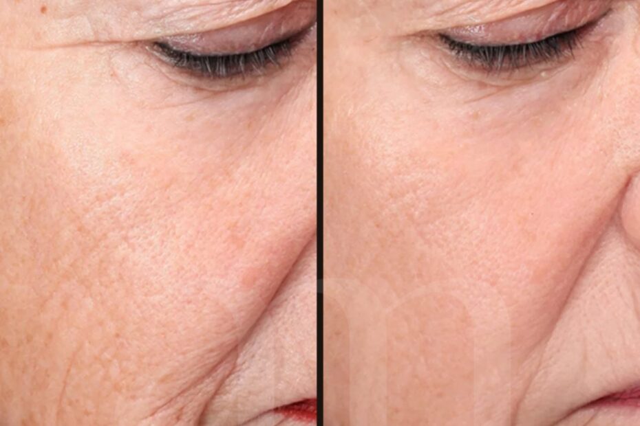 Huidverjonging before after laserbehandeling