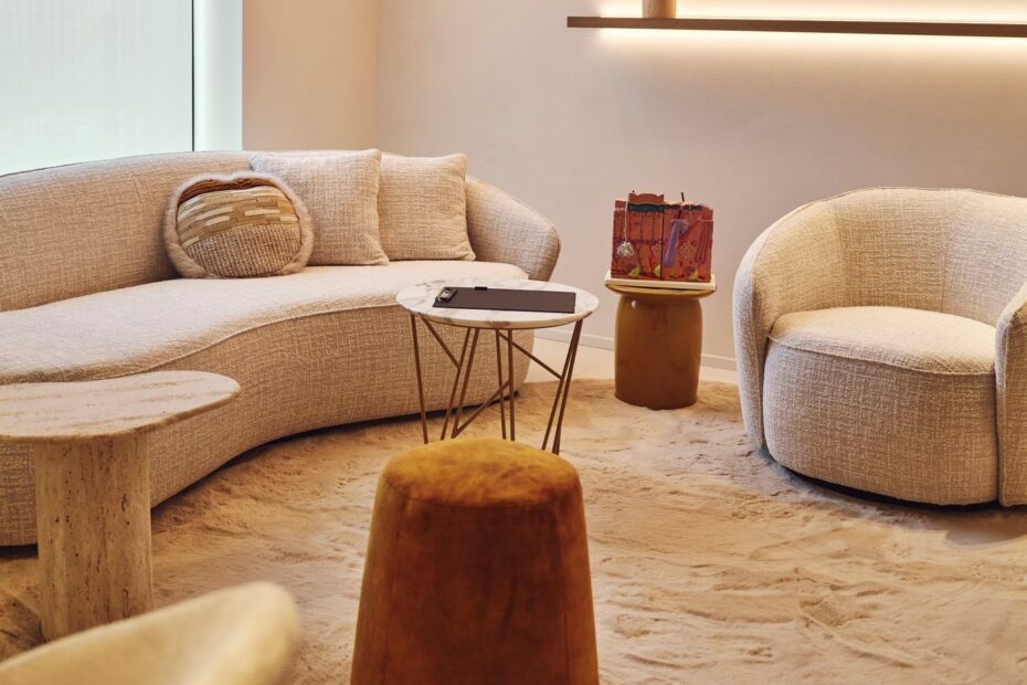 Lounge van Art Medico Clinic in Sint-Denijs-Westrem